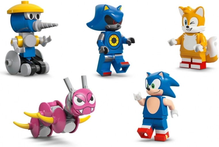 Penkios figūrėlės iš SONIC pasaulio