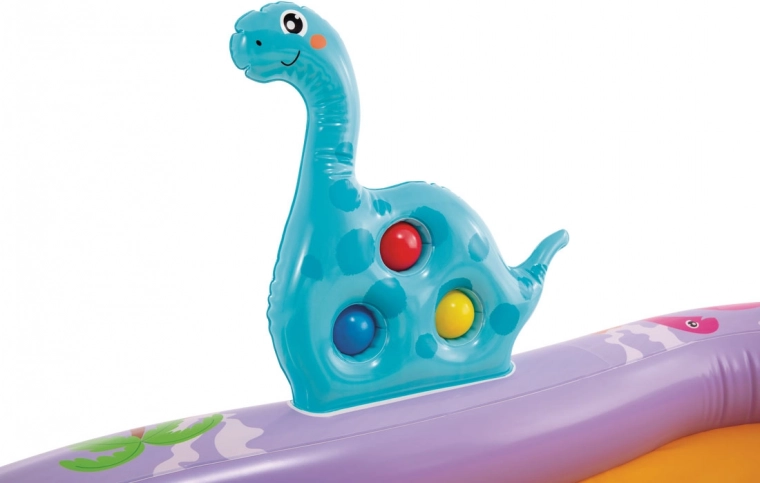 Interaktyvūs dinozaurų žaidimai su kamuoliukais