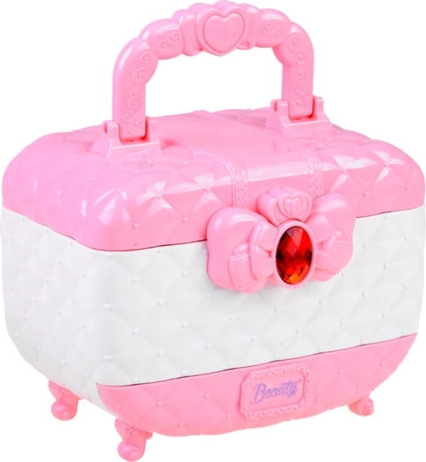 Stilingas lagaminėlis su rankenėle ir veidrodėliu