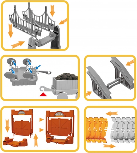 Lengvas surinkimas dėl lanksčių dalių