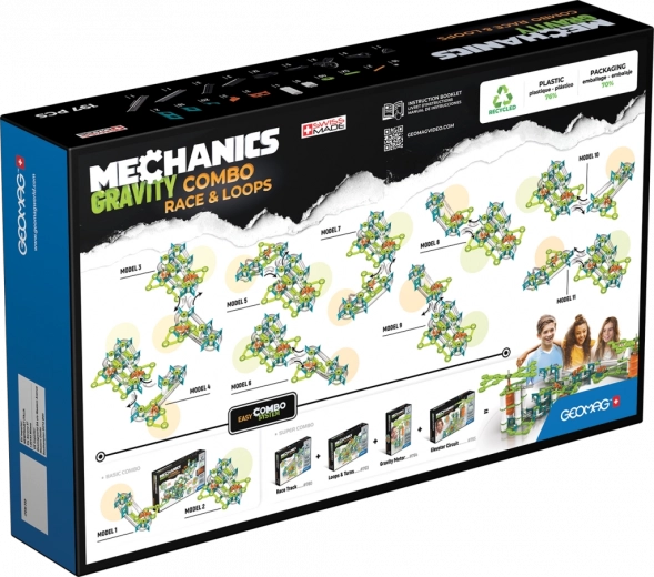 11 trasų su gravitacine pavara