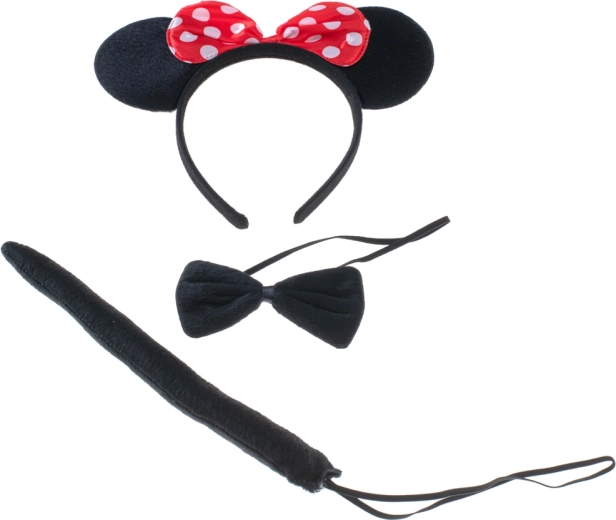 Ikoninis lankelis su ausytėmis ir taškuotu kaspinu