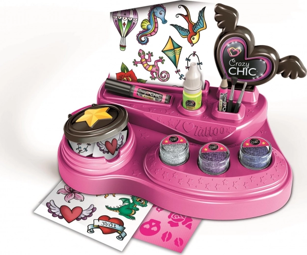 Glitter and stencils for endless combinations