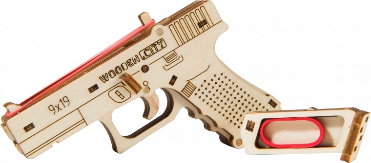 Fires up to five rubber rounds