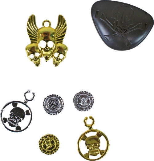 Teminiai priedai su kaukolės motyvais