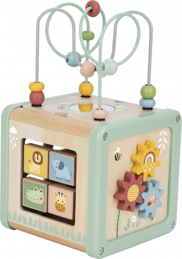 Formų rūšiuoklis ir pasukami kubeliai su gyvūnais