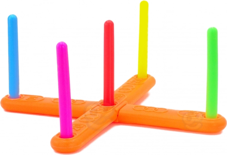 Spalvoti žiedai ir kuoliukai Serso žaidimui