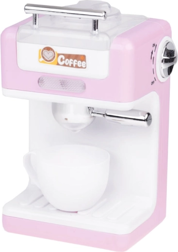 Elegantiškas rožinis kavos aparatas