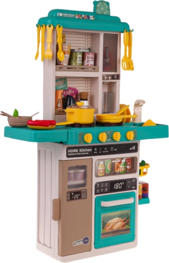 Realistiškas gaminimas su šviesomis, garsais ir garu