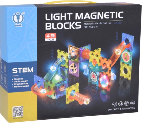 Šviečiantys rutuliukai ir apšviesti moduliai