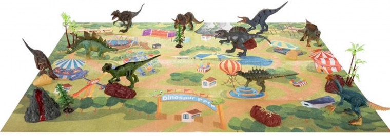 Didelis žaidimų kilimėlis – dinozaurų parkas