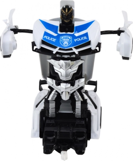 Dvi žaislai viename: automobilis ir robotas