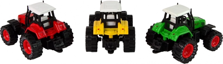 Tractor in three colors