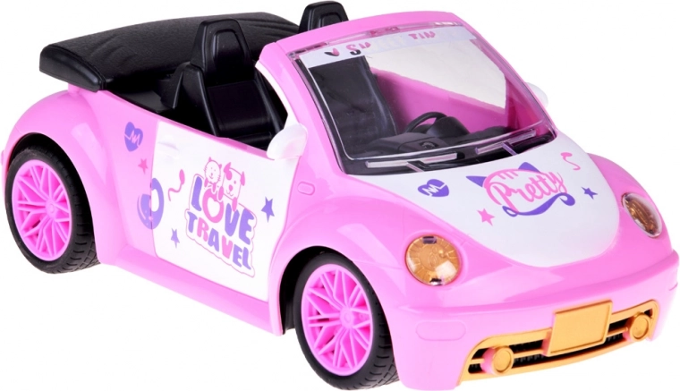 Stilingas rožinis dizainas lėlėms