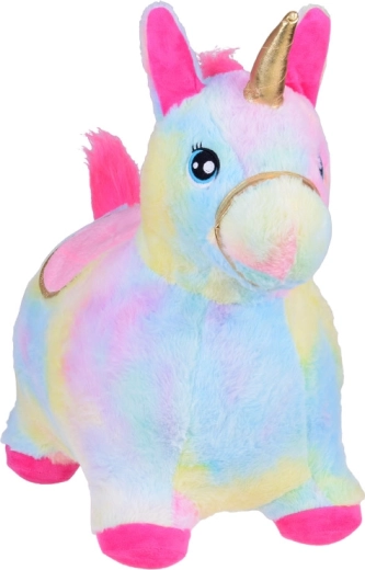 Švelnus pliušinis užvalkalas vaivorykštės spalvų