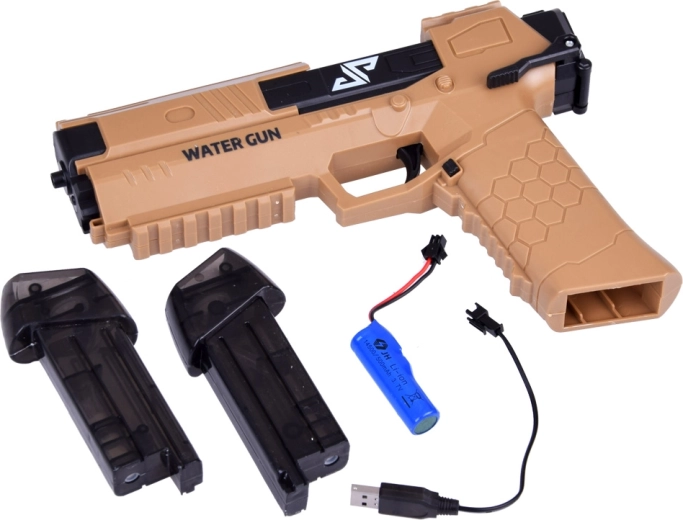 USB įkrovimas ir 3,7 V akumuliatorius