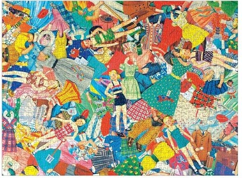 Nostalgiška, detalėmis turtinga koliažinė iliustracija