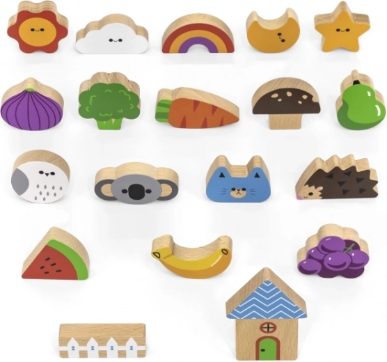 Kokybiškos medinės detalės ir kortelės