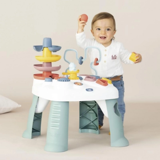 Linksmas rutuliukų bokštas priežasties ir pasekmės suvokimui