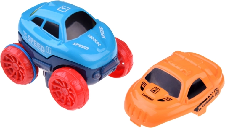 Savaeigis automobiliukas su LED šviesomis ir geresniu sukibimu