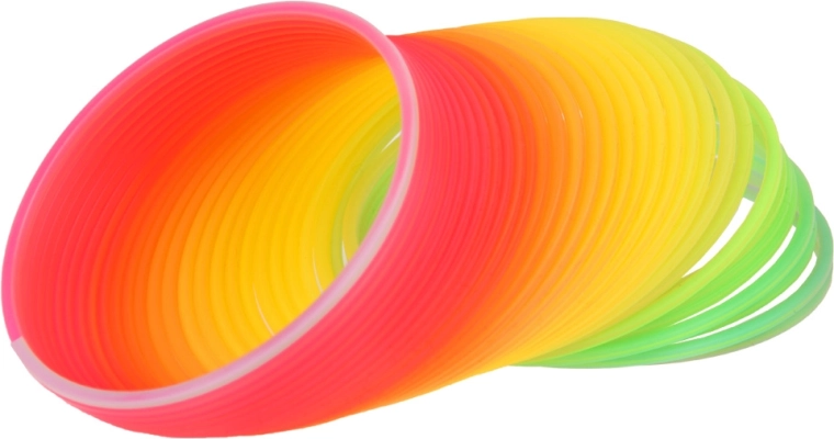 Vaivorykštinis dizainas ir patvarus plastikas