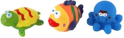 Spalvingi guminiai gyvūnėliai