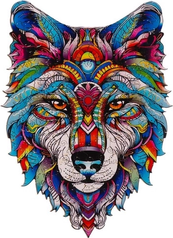 Meniškas vilko motyvas kaip dekoracija