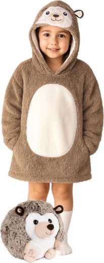 Cute hedgehog design with hood