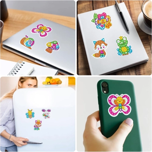 Platus lipdukų panaudojimas