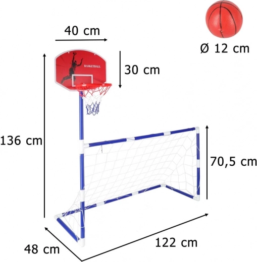 Futbolo ir krepšinio žaidimų derinys