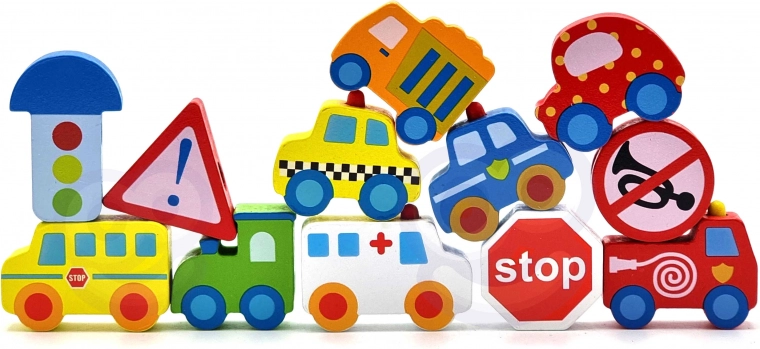 Mokymasis žaidžiant: transporto priemonės ir kelio ženklai