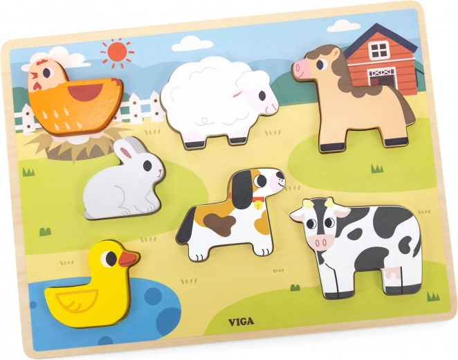 Learning through play with a farm theme