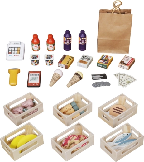 Realistiškas žaidimas su kasa ir skaitytuvu