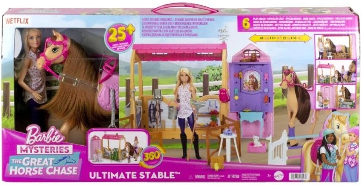 Daugiau nei 25 priedai ir sulankstoma arklidė