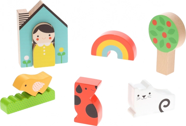 Colorful figures for imagination development