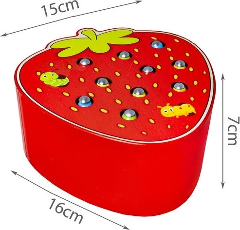 Ryškios spalvos ir patrauklus braškės dizainas