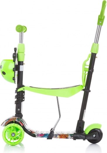 3-i-1: stūmimas, balansinis ir paspirtukas