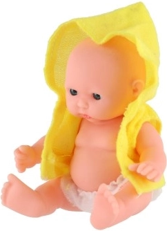 Mielas 12 cm kūdikis su tekstiline apranga