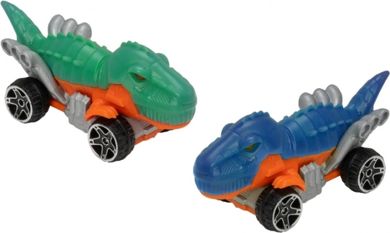 Žaidimas su dinozaurų automobiliais