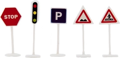 Realistiški kelių ženklai mokymuisi ir pramogai