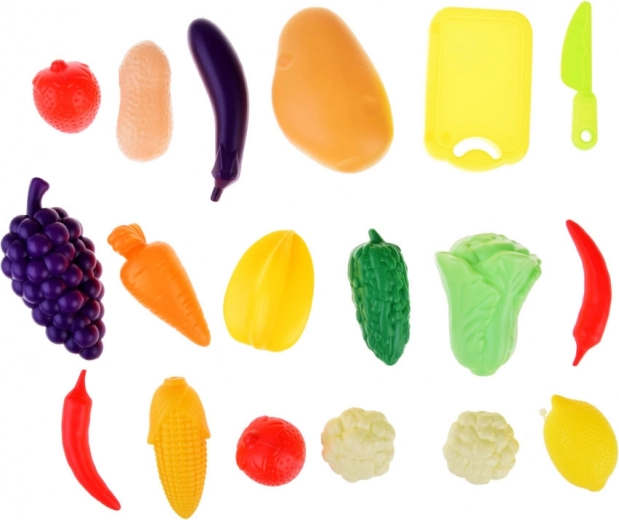 Įvairus vaisių ir daržovių rinkinys