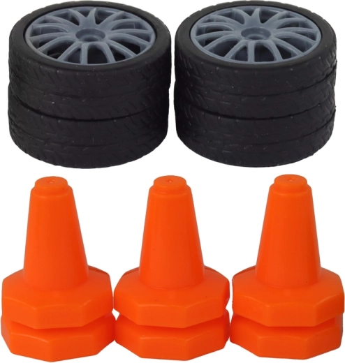 Two wheel sets for driving and drifting