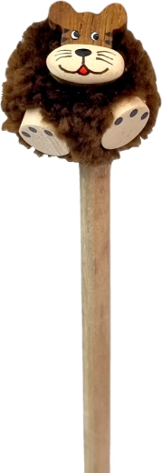Combination of wood and a soft mane