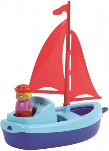 Cheerful sailor on board