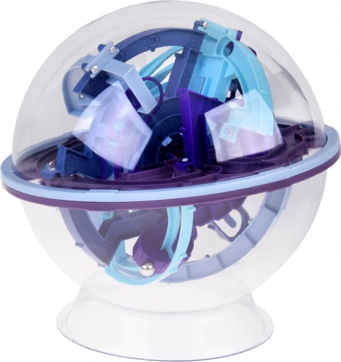 Permatomas rutulys su daugiapakopiu 3D labirintu