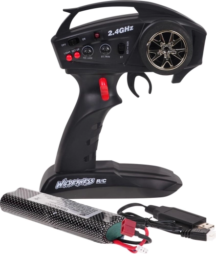 2,4 GHz valdymas, 2 greičiai ir pastovaus greičio palaikymas