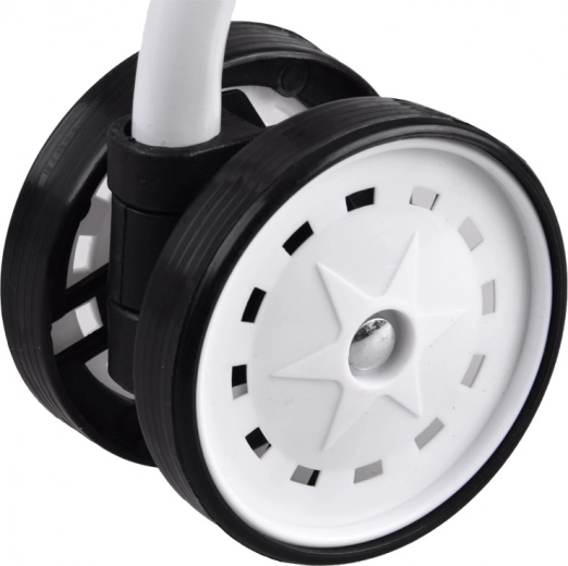 Sklandus važiavimas dėl dvigubų ratukų