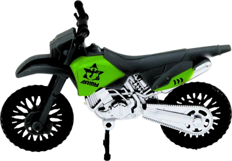 Motociklas ir sraigtasparnis rinkinyje