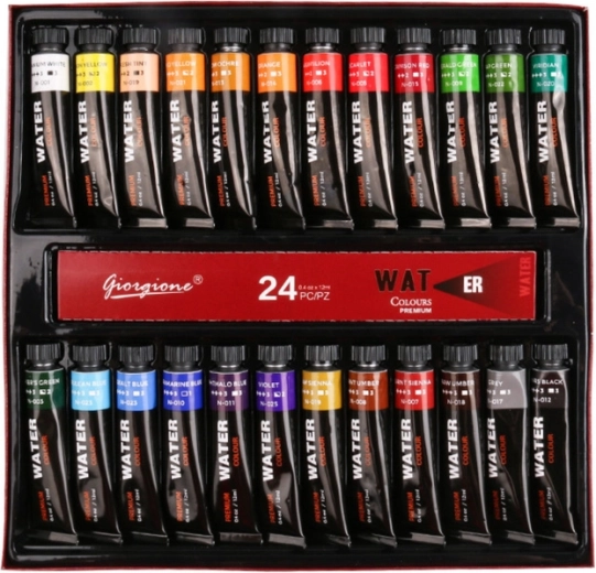 24 ryškūs atspalviai patogiose tūbelėse