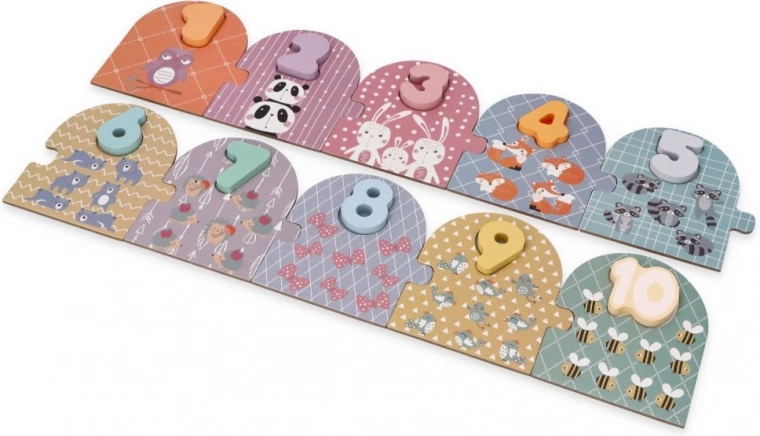 Skaičių 1–10 mokymasis žaidžiant